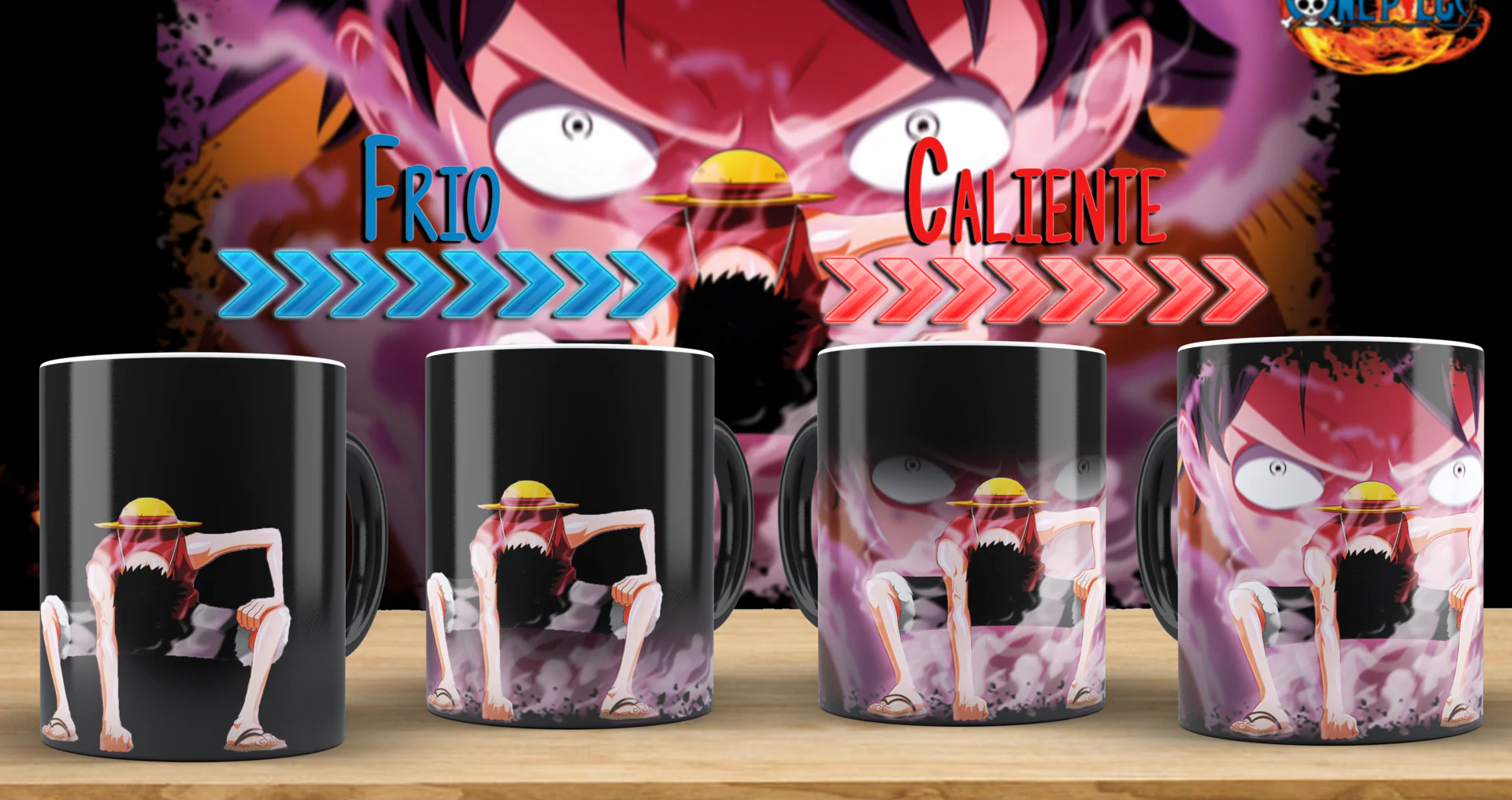 Taza Magica One Piece 001