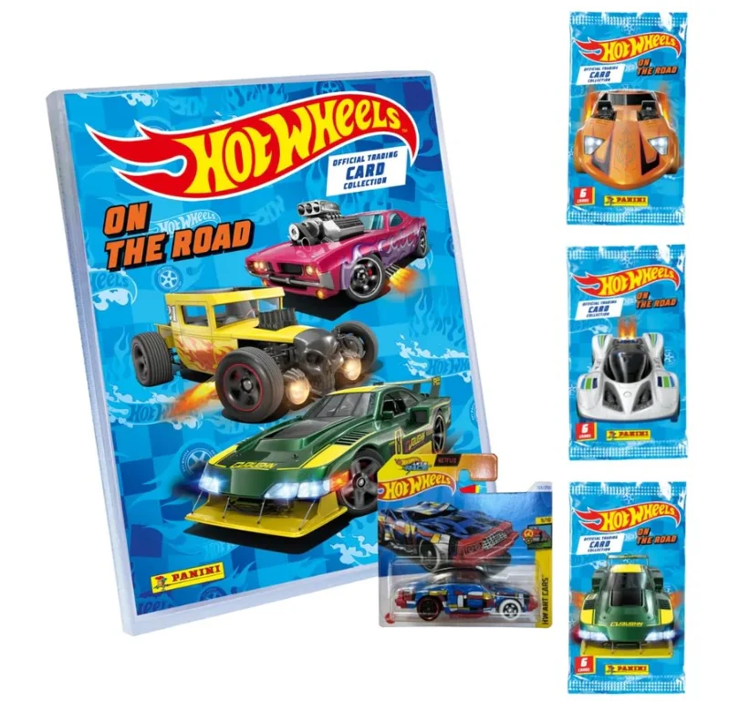 COLECCIONADOR HOT WHEELS + 3 SOBRES + AUTO 3D COLECCIONABLE