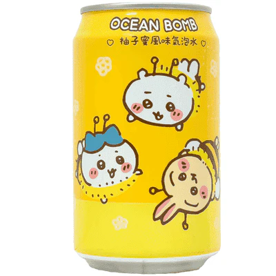 OCEAN BOMB Chiikawa Honey Pomelo Flavor Soda 330ml