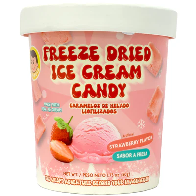 JOSH BOSH Freeze Dried Ice Cream Candy Strawberry Flavor 50g