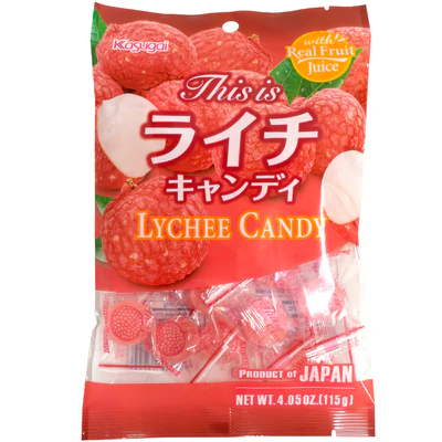 KASUGAI Lychee Candy 115g