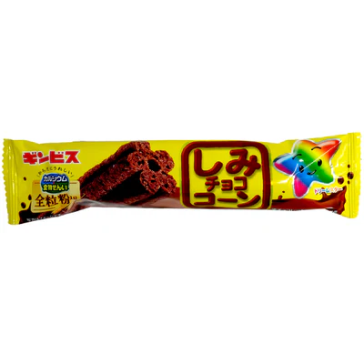 GINBIS Shimi Chocolate Corn Stick with Whole Wheat 16g
