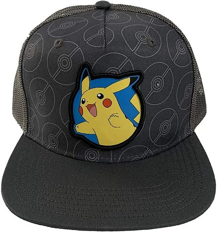 Pokemon - Pikachu Fondo Pokebolas Gorra Ajustable