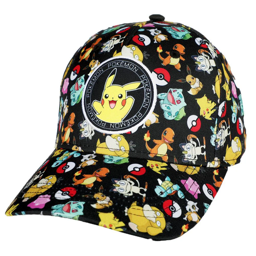 Pokemon - Estampado Pokemones Gorra Ajustable