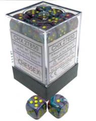 16mm d6 Dice Block - Festive Mosaic / Yellow (27850) 1pza