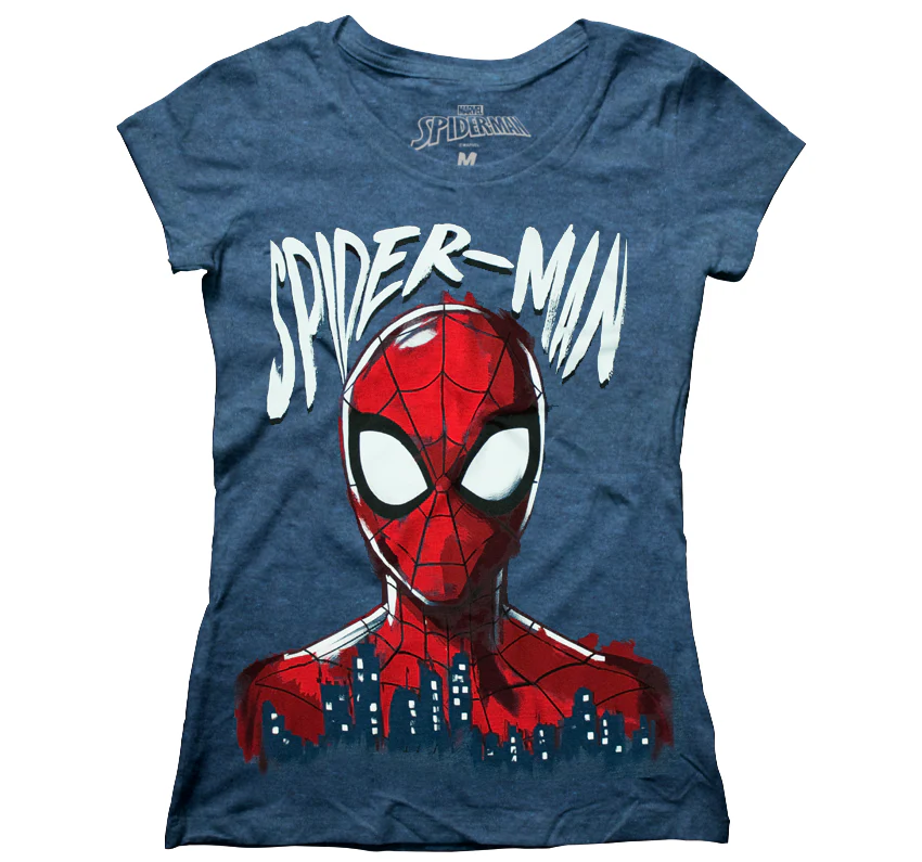 Mujer spidermanazul claro M