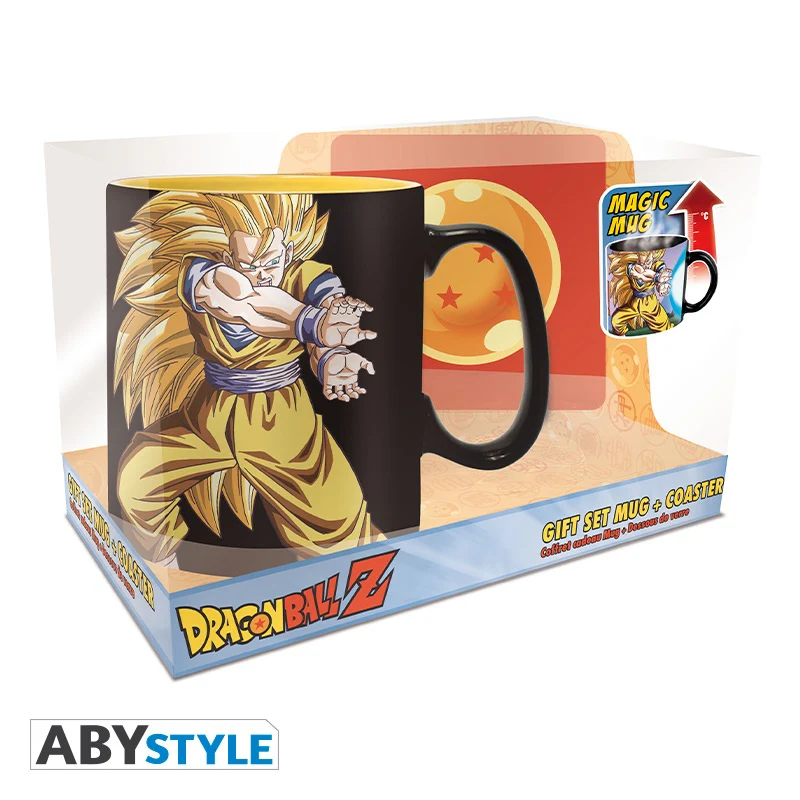Taza Térmica Dragon ball con porta vasos