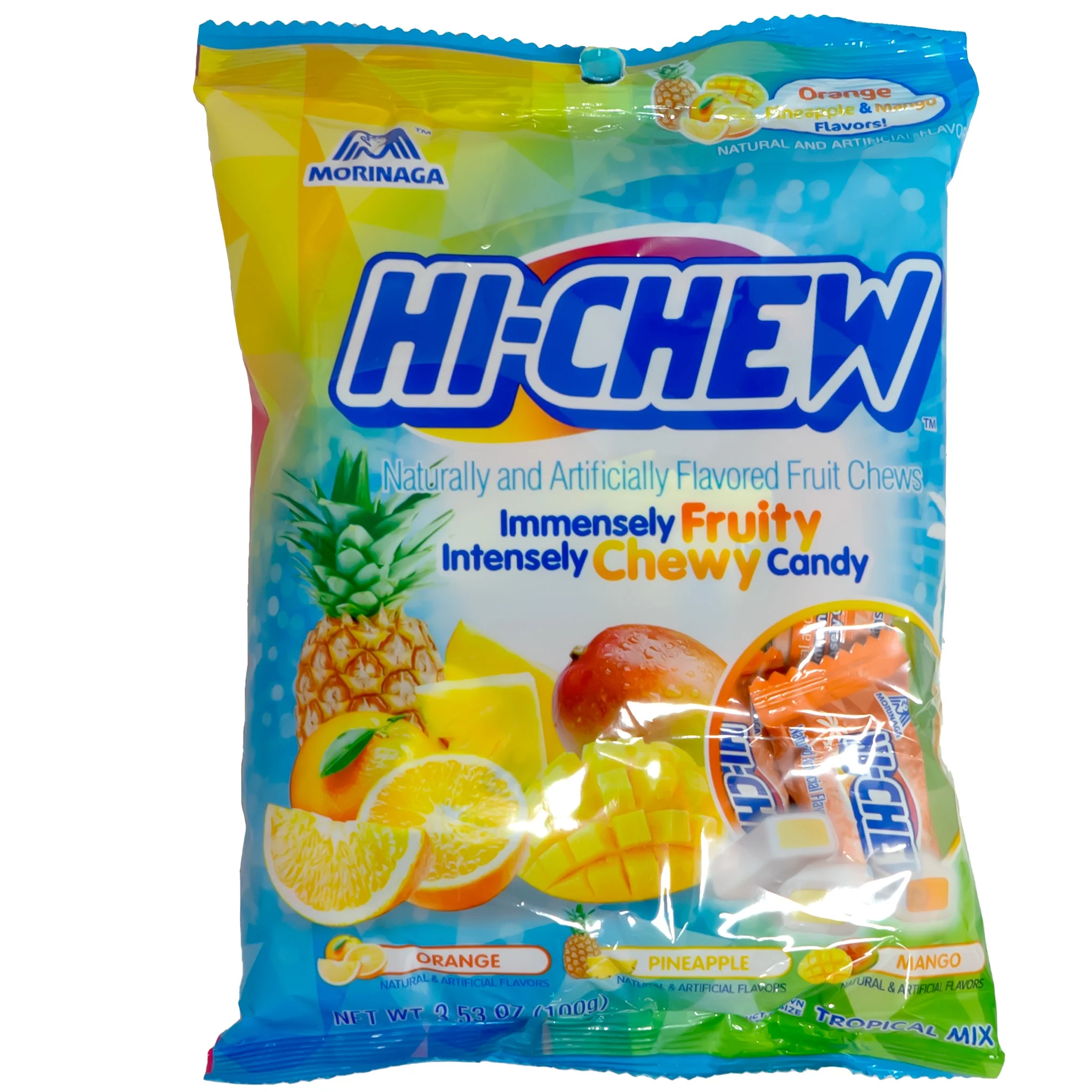 Hi-Chew 3 Flavor Tropical Mix Soft Candy 100g