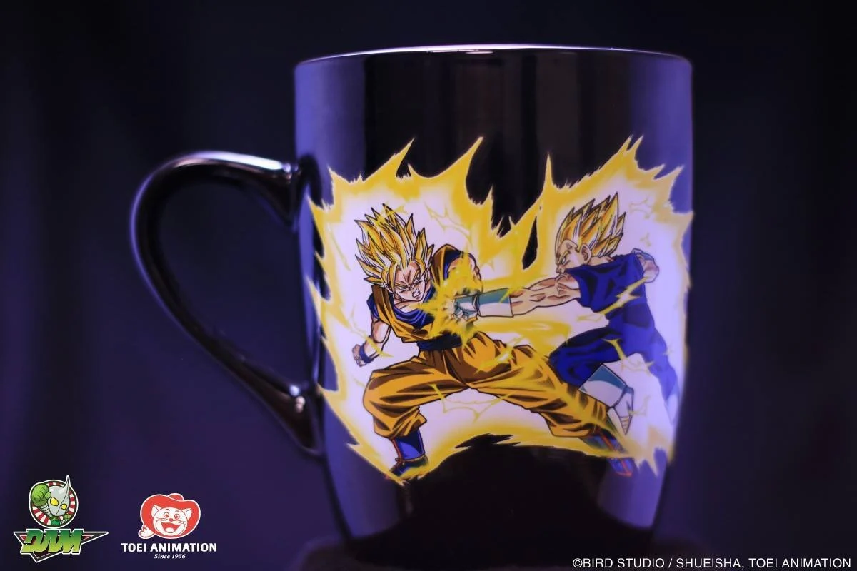 Taza Coleccionable Dragon ball Goku vs Vegeta