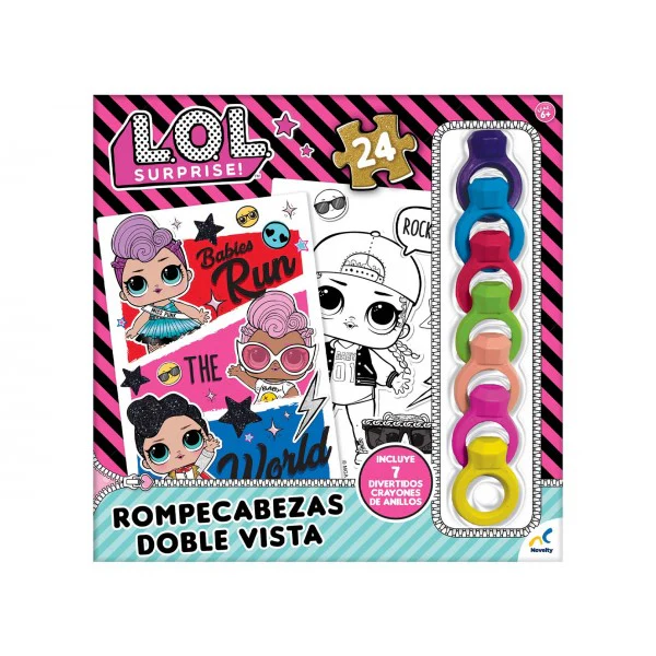Rompecabezas LOL Surprise Doble vista con Crayones - Image 2