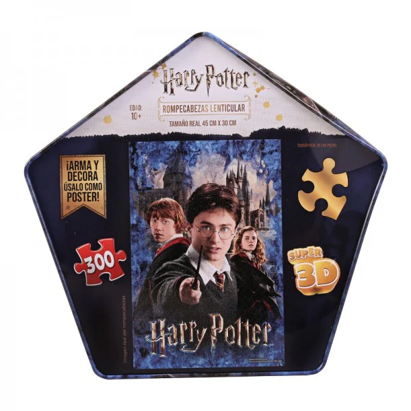 Rompecabezas coleccionable Harry Potter Lenticular en caja metalica con250 piezas - Image 2