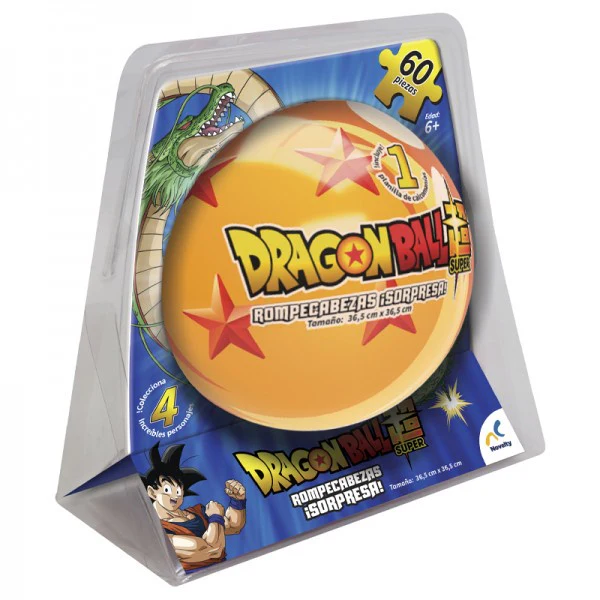 Rompecabezas Dragon Ball Super en esfera de metalica