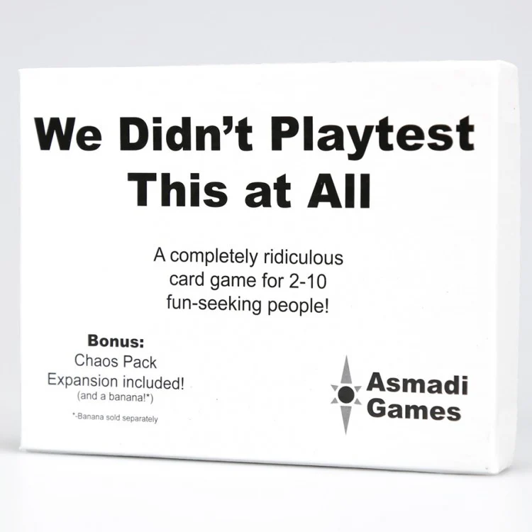 We didnt playtest this at all