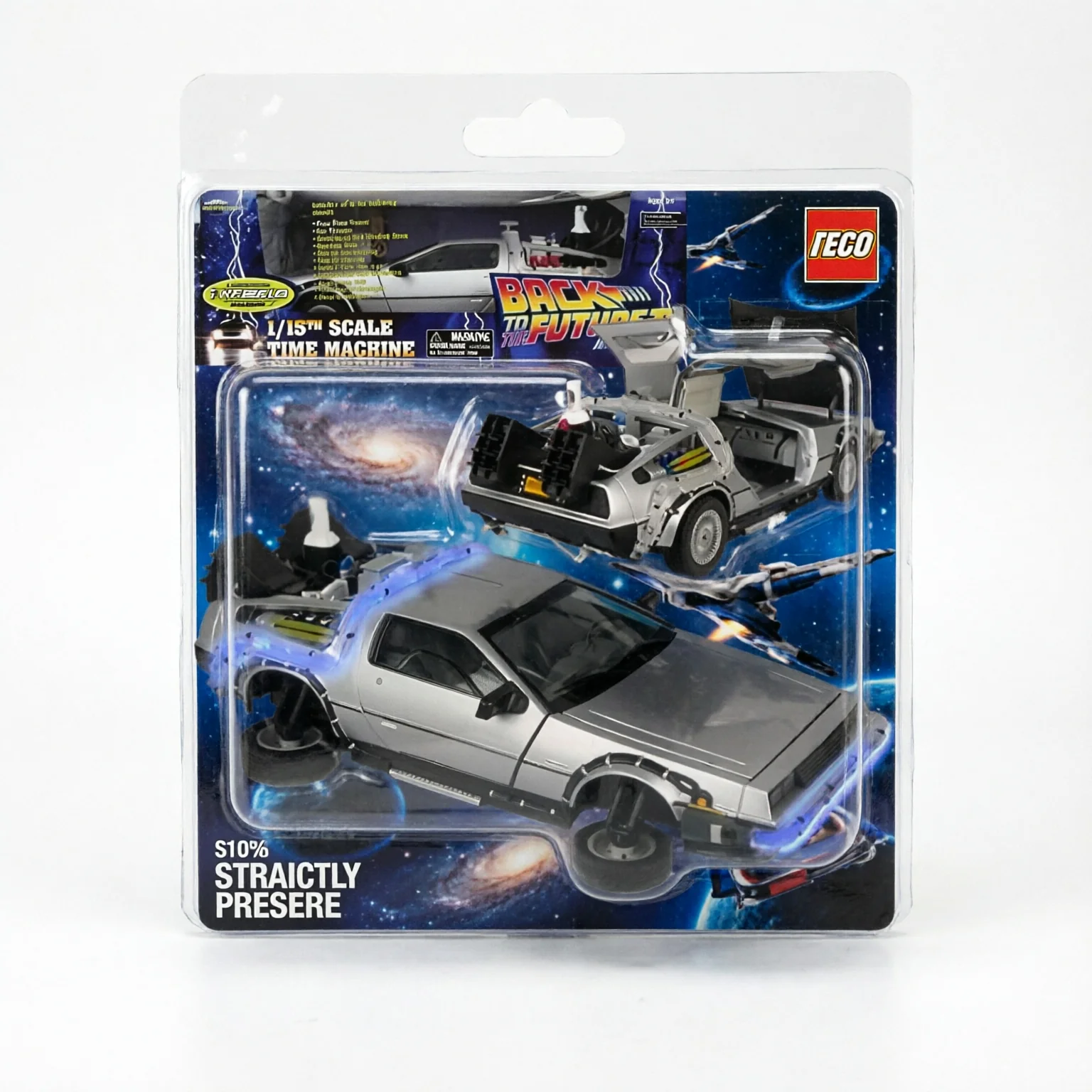 TIME MACHINE 1/15 SCALE BACK TO THE FUTURE