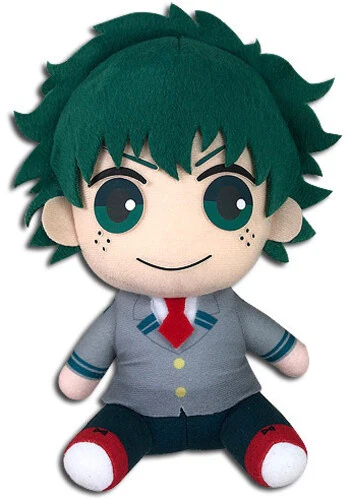 My Hero Academia Deku Seifuku Sitting Pose 7 Inch Plush
