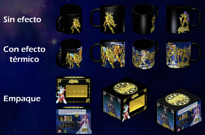 Taza Coleccionable Saint Seiya - 12 Dorados Santuario