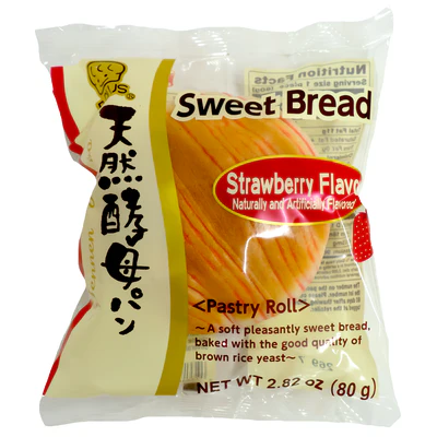 D PLUS Baked Wheat Cake Strawberry 80g