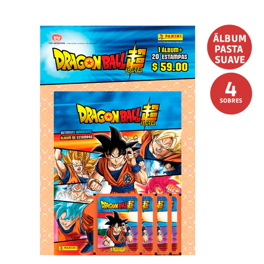 MULTISET DRAGON BALL SUPER 3 + 4 SOBRES DE ESTAMPAS