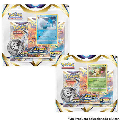 POKEMON ASTROS BRILLANTES 3 PACK BLISTER ESPAÑOL