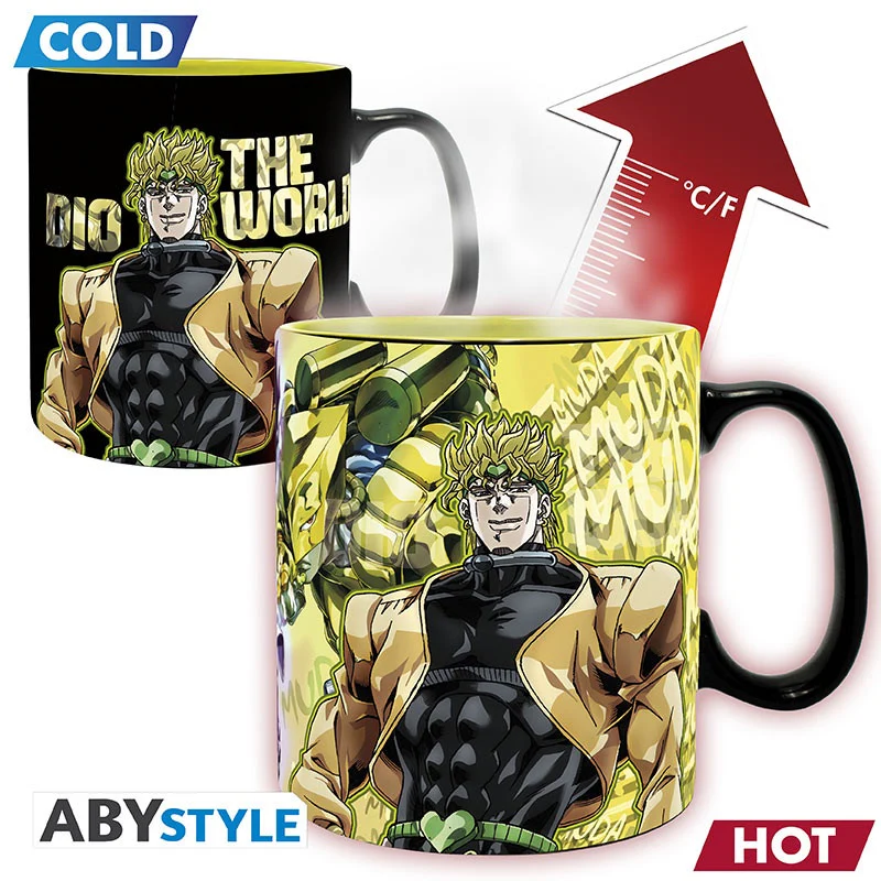 JOJO'S BIZARRE ADVENTURE MUG HEAT CHANGE 460 ML JOTARO DIO