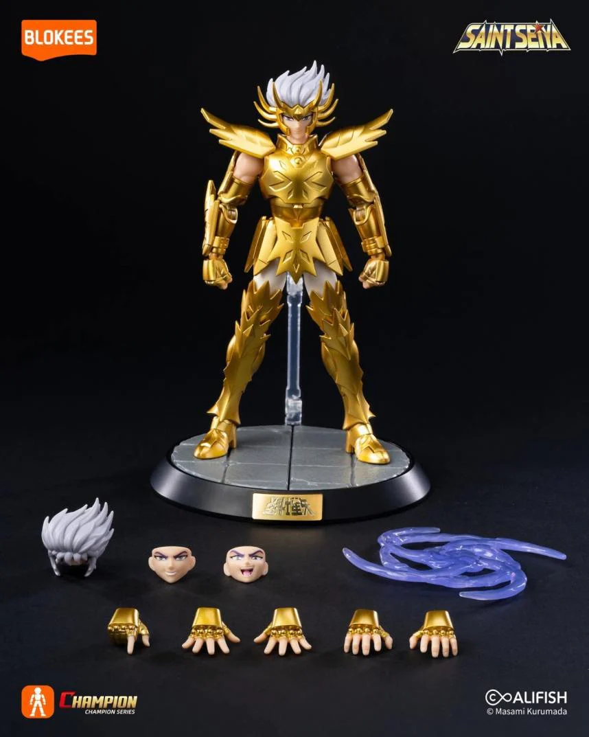 BLOKEES SAINT SEIYA CHAMPION CLASS CANCER DEATHMASK MANGA SETTING