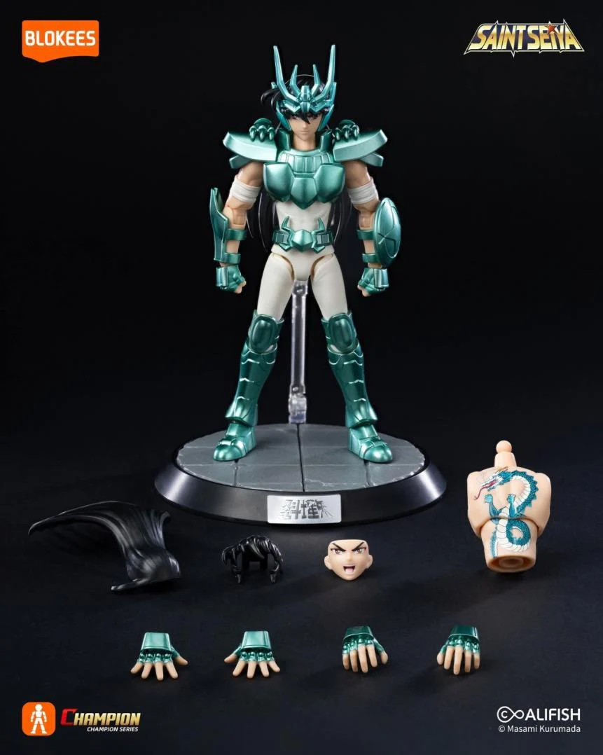 BLOKEES SAINT SEIYA CHAMPION CLASS DRAGON SHIRYU MANGA SETTING
