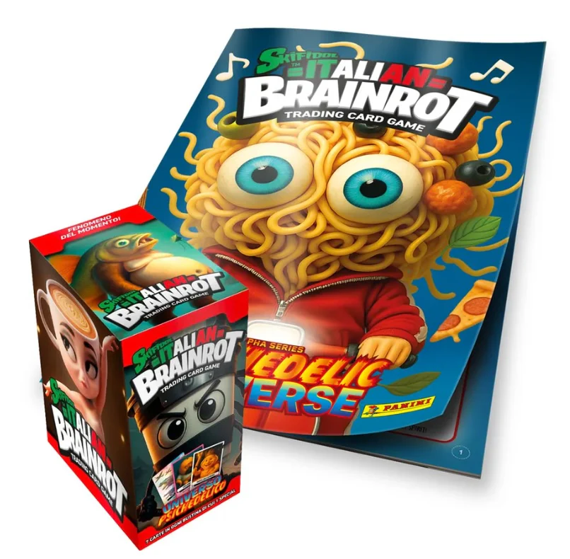 COLECCIÓN SKIFIDOL ITALIAN BRAINROT ALBUM COLECCIONADOR + 1 CAJA CON 24 SOBRES