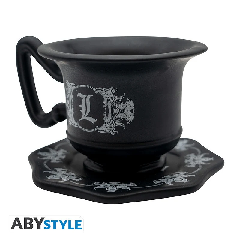 DEATH NOTE TAZA 3D CON PLATO COPA DE L'S