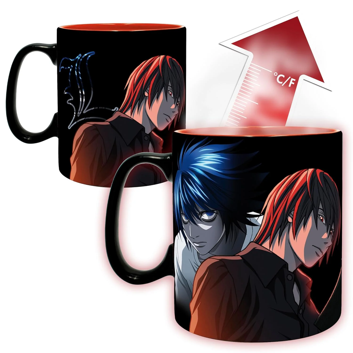 DEATH NOTE TAZA HEAT CHANGE 460ML L & LIGHT