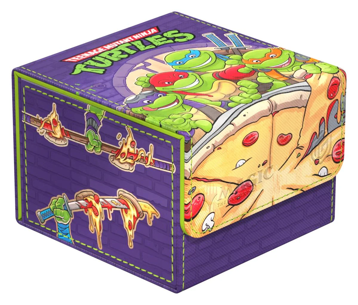 DECK CASE SIDEWINDER 100+ XENOSKIN MTG TEENAGE MUTANT NINJA TURTLES PIZZA BOX - Image 2