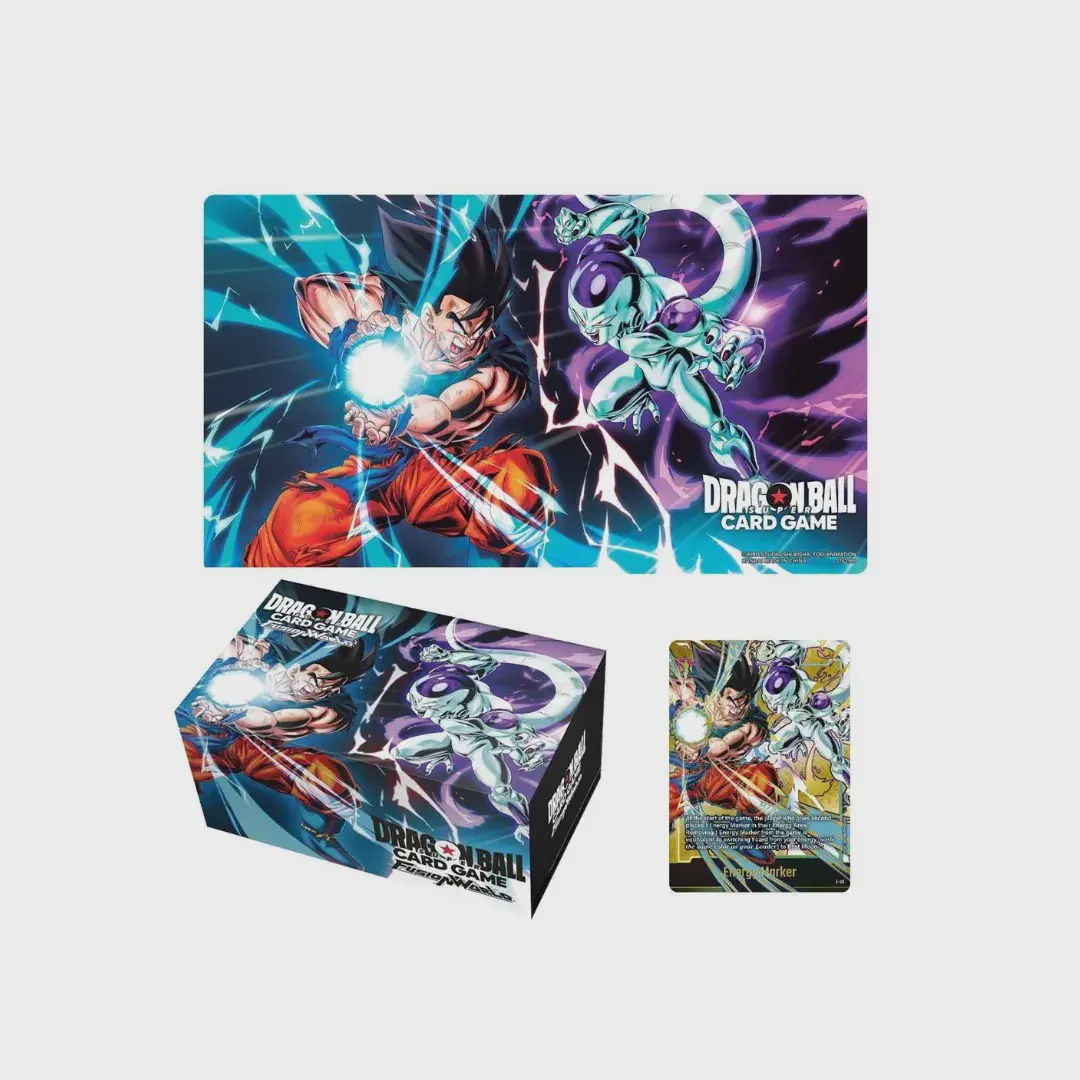 DRAGON BALL TCG FUSION WORLD ACCESORIES SET VOL 1 SON GOKU VS FRIEZA