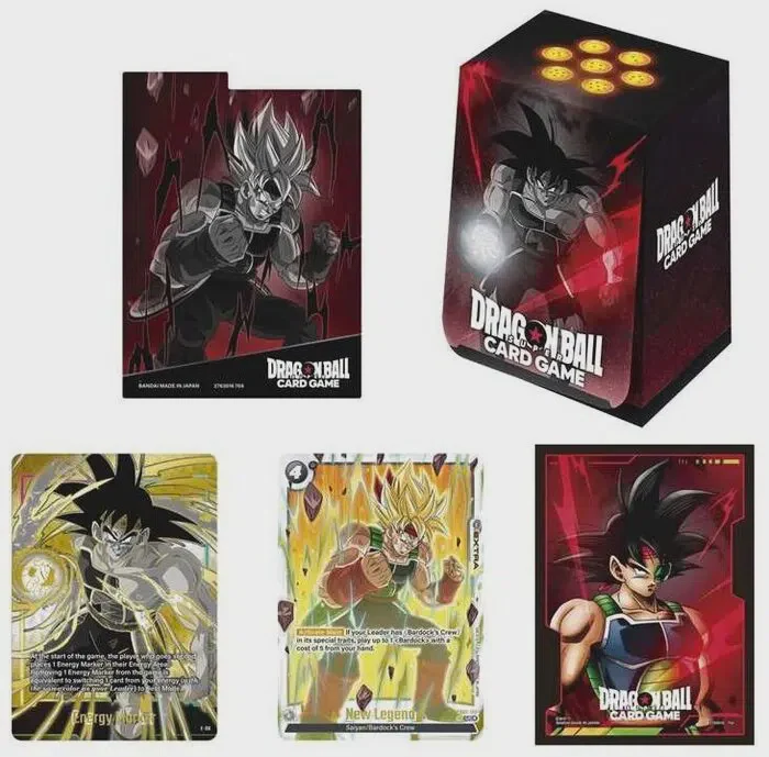 DRAGON BALL TCG: FUSION WORLD OFFICIAL CARD CASE AND CARD SLEEVES SET 01 - BARDOCK-
