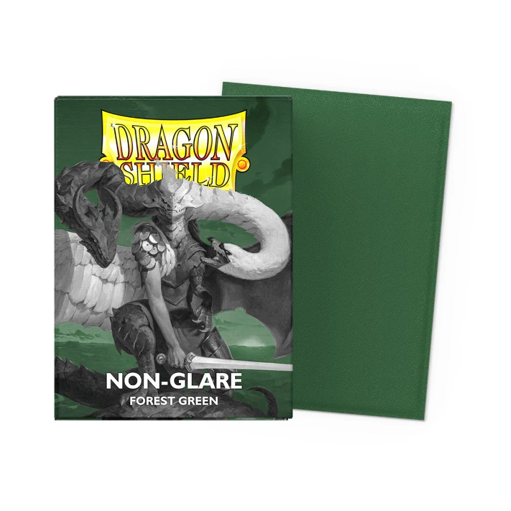DRAGON SHIELD SLEEVES STANDARD- MATTE NON-GLARE FOREST GREEN (100 CT.)