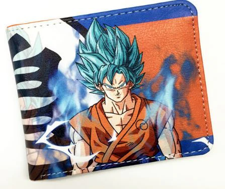 Cartera Goku Blue Kanji