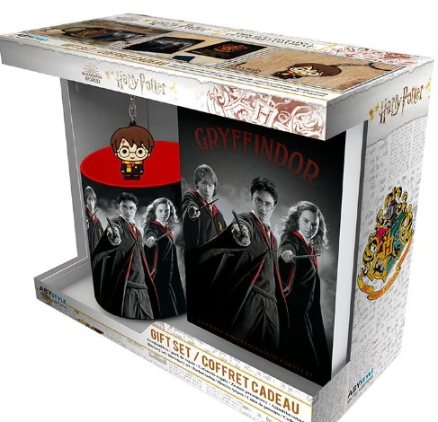 HARRY POTTER - Pck Mug320ml + Keychain + Notebook Harry Ron Hermione