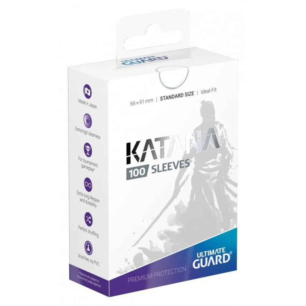 KATANA SLEEVES STANDARD SIZE- WHITE (100CT)