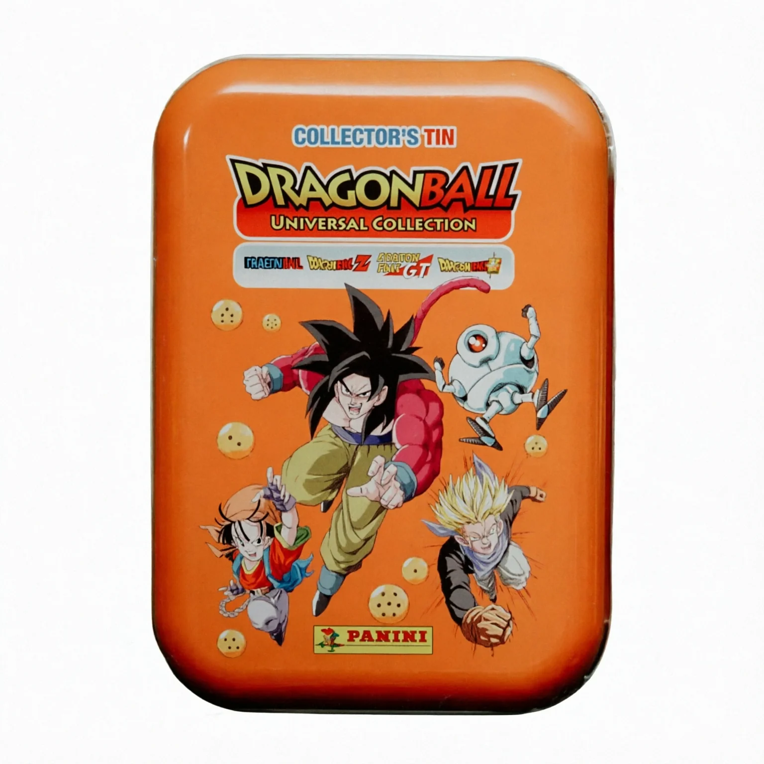 LATA NARANJA + 2 SOBRES DRAGON BALL UNIVERSAL COLLECTION TC