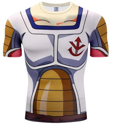 Playera Licra Vegeta Escudo M