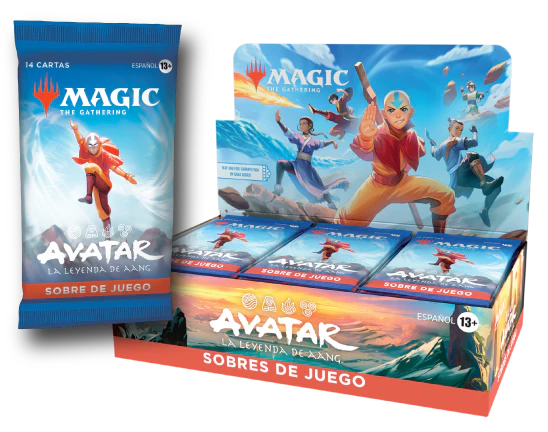MAGIC THE GATHERING TCG AVATAR THE LAST AIRBENDER PLAYBOOSTER DISPLAY ESPANOL