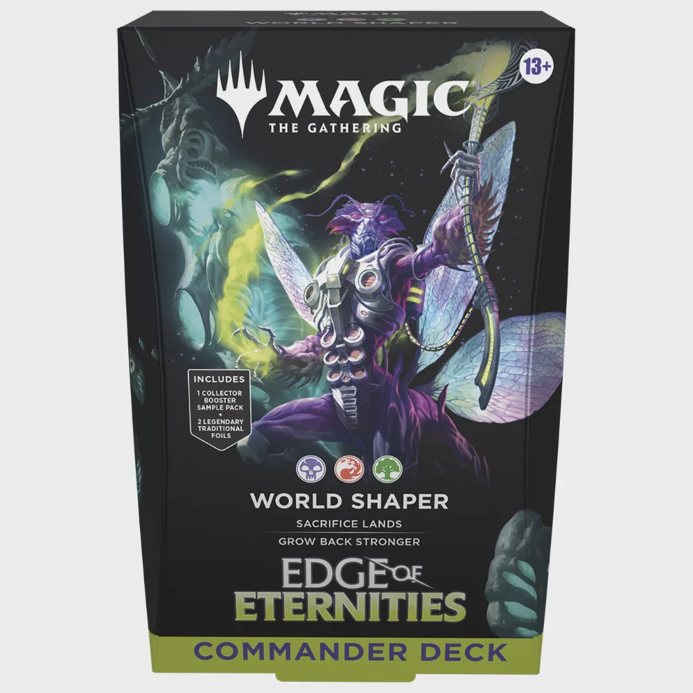 MAGIC THE GATHERING TCG EDGE OF ETERNITIES COMMANDER DECK WORLD SHAPER INGLES