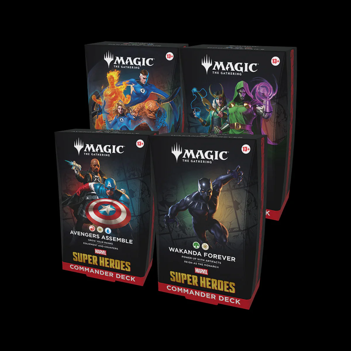 MAGIC THE GATHERING TCG MARVEL SUPER HEROES COMMANDER DECKS INGLES