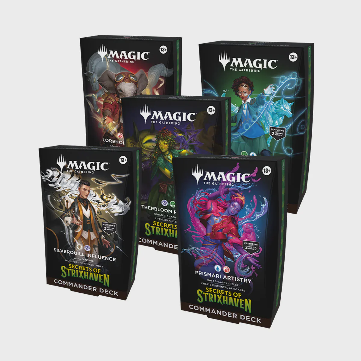 MAGIC THE GATHERING TCG SECRETS OF STRIXHAVEN COMMANDER DECK CASE ESPANOL