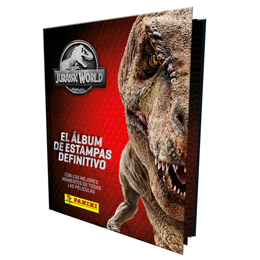 Multiset Jurassic World pasta suave + 2 sobres de estampas