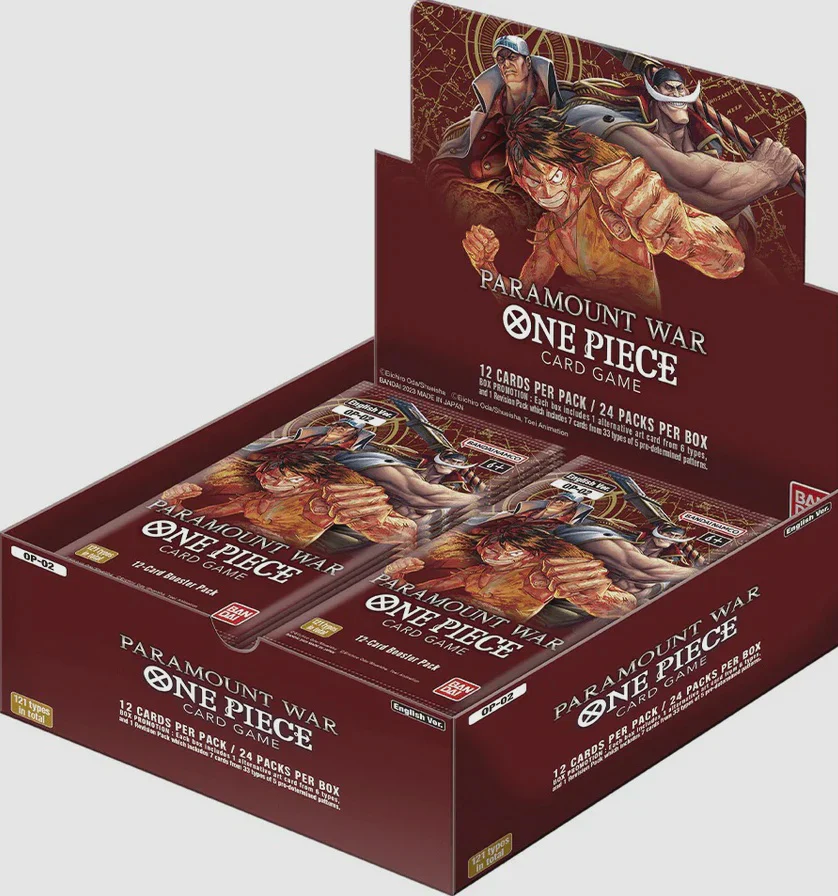 ONE PIECE TCG PARAMOUNT WAR BOOSTER DISPLAY OP-02