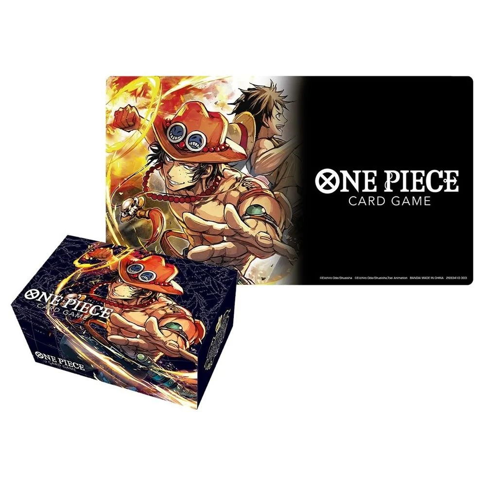 ONE PIECE TCG PLAYMAT AND STORAGE BOX SET -PORTGAS D ACE-