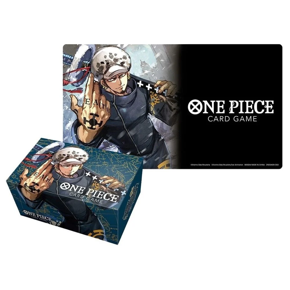ONE PIECE TCG PLAYMAT AND STORAGE BOX SET -TRAFALGAR LAW-