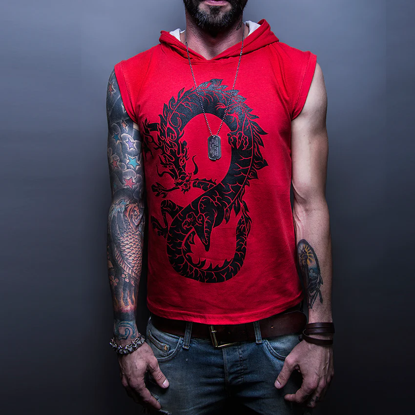 Camiseta Heredia Dragon Rojo Chica