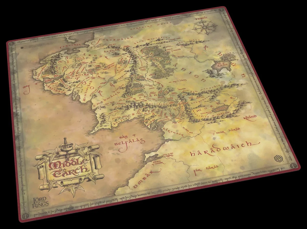 PLAYMAT OVERSIZED LORD OF THE RINGS PLACES OF MIDDLE EARTH