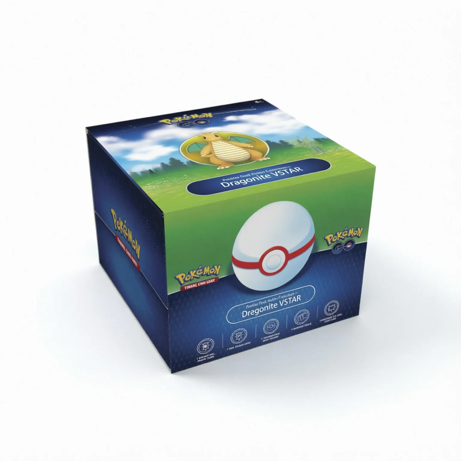 POKEMON GO PREMIER DECK HOLDER BOX DRAGONITE VSTAR ESPAÑOL