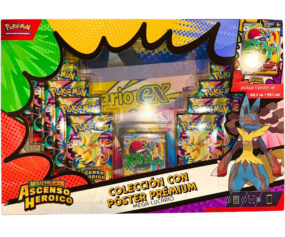 POKEMON TCG ASCENDED HEROES PREMIUM POSTER COLLECTION (MEGA GARDEVOIR/MEGA LUCARIO) ESPANOL